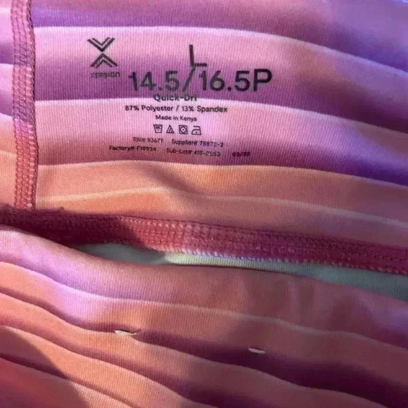 outfit, set 2XL/20.5P top, L/14.5/16.5P pants, pink & white - Picture 5 of 6